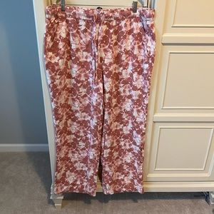 Old Navy pink tie dye pants, size XL